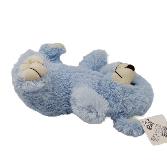 It's in the bag Blue White Plush Teddy Bear 10 Inches Stuffed Animal Kellytoy - Picture 8 of 9